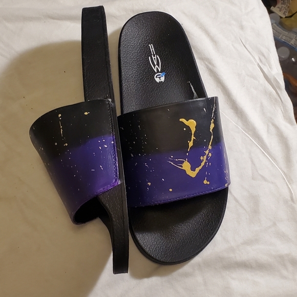 Purple Faded Mens Slides - Picture 3 of 3